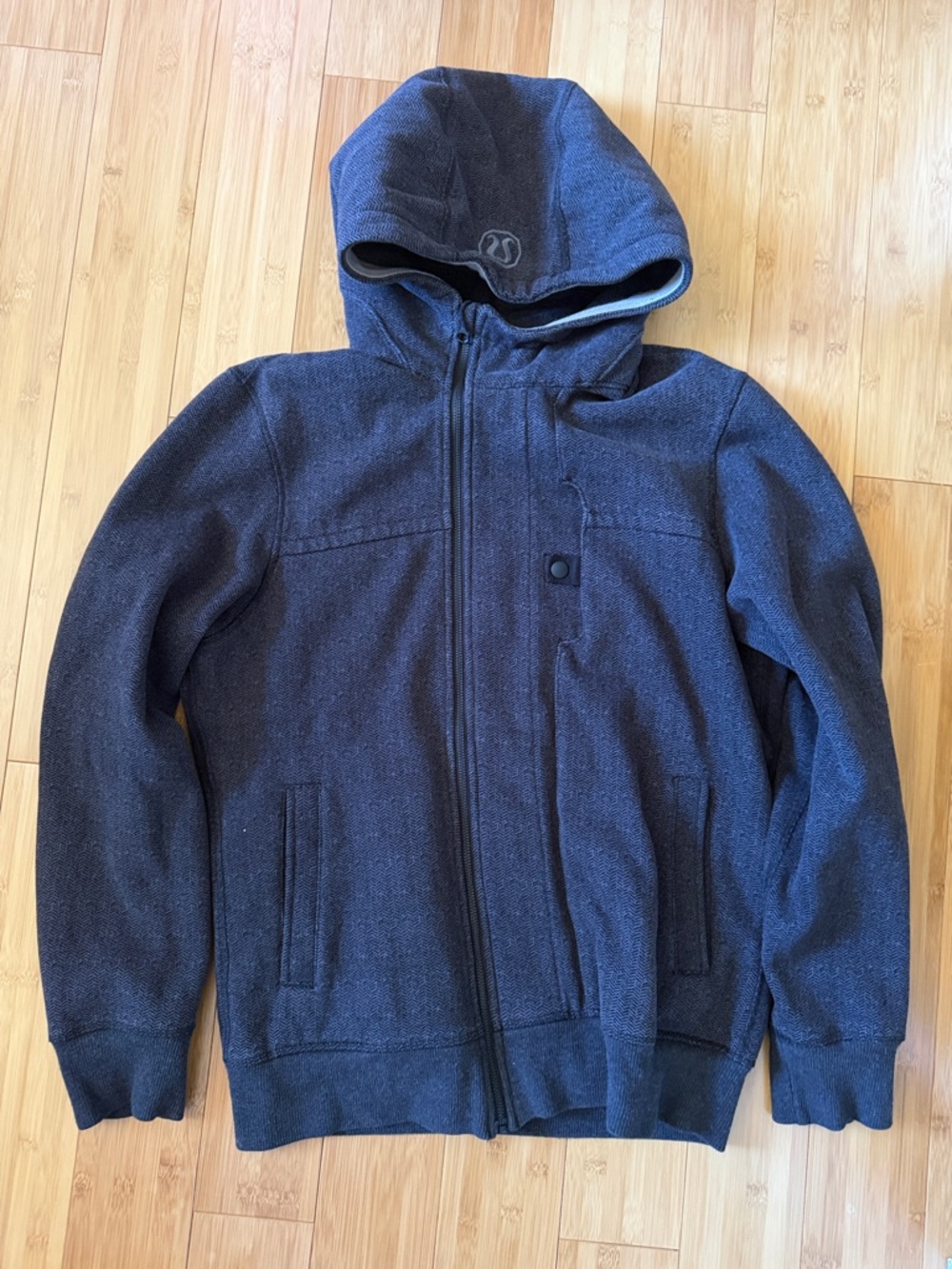 Lululemon athletica Men’s Dark Gray Full-Zip Hooded Jacket